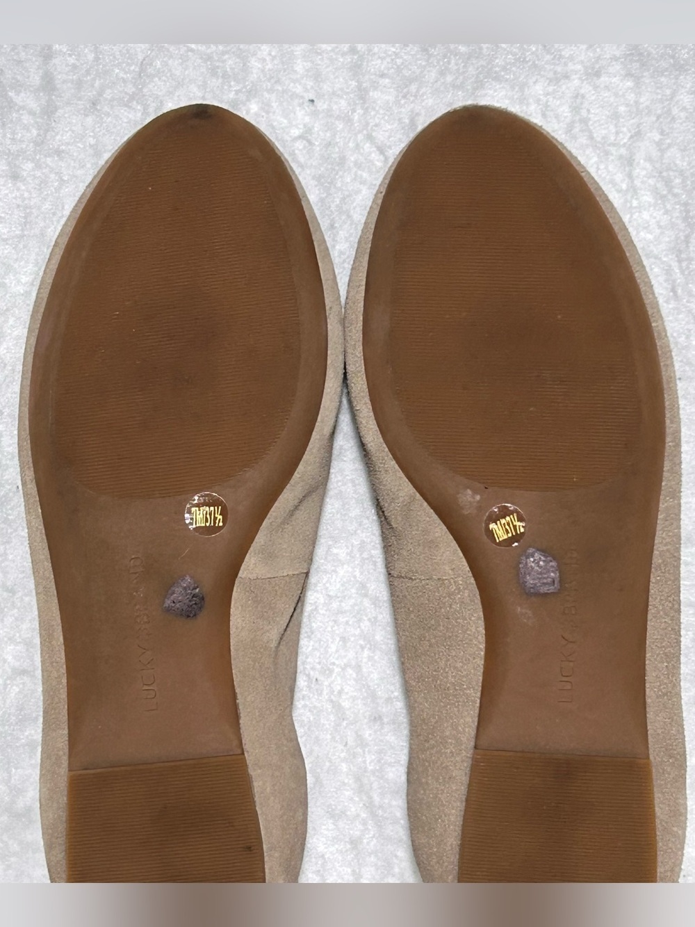 Lucky Brand Womens MyLyndia Tan Suede Bendable Casual SlipOn Loafer Shoes SZ 7M - Picture 9 of 11